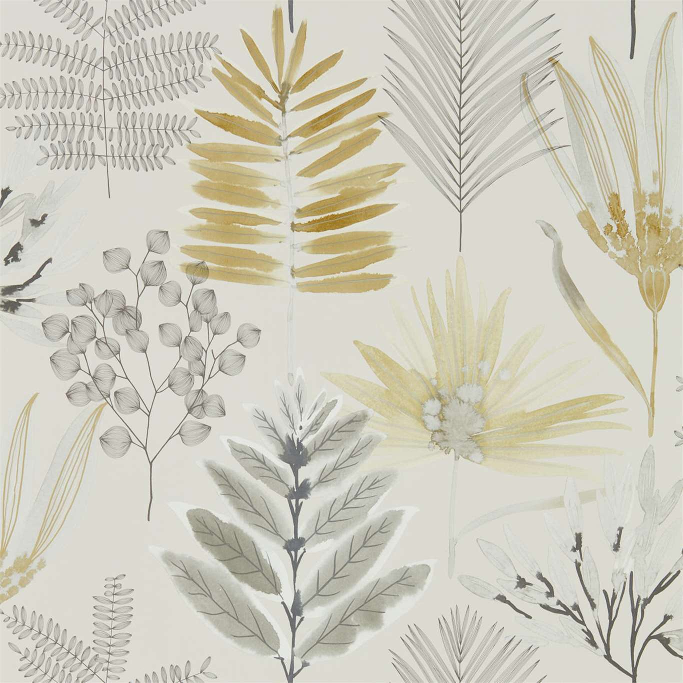 Yasuni Wallpaper - Ochre/Linen - Harlequin - HZAP111762 - Morris Wallpaper