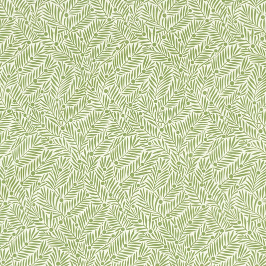 Yew & Aril Fabric - Sage - Morris & Co - 227256 - Premier Wallcovering