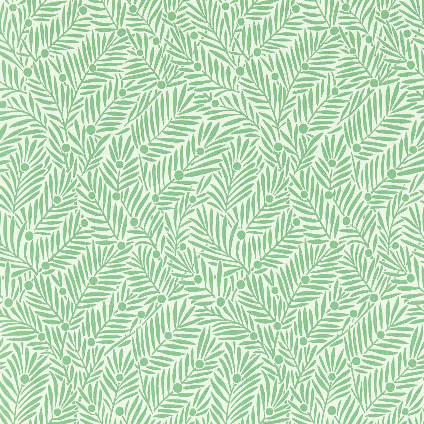 Yew & Aril Wallpaper - Spearmint - 217346 - Morris & Co