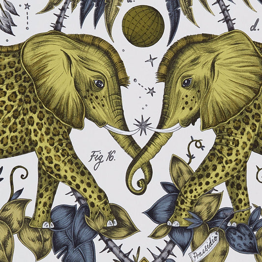Zambezi Wallpaper - Gold - Clarke & Clarke - W0121/02 - Morris Wallpaper