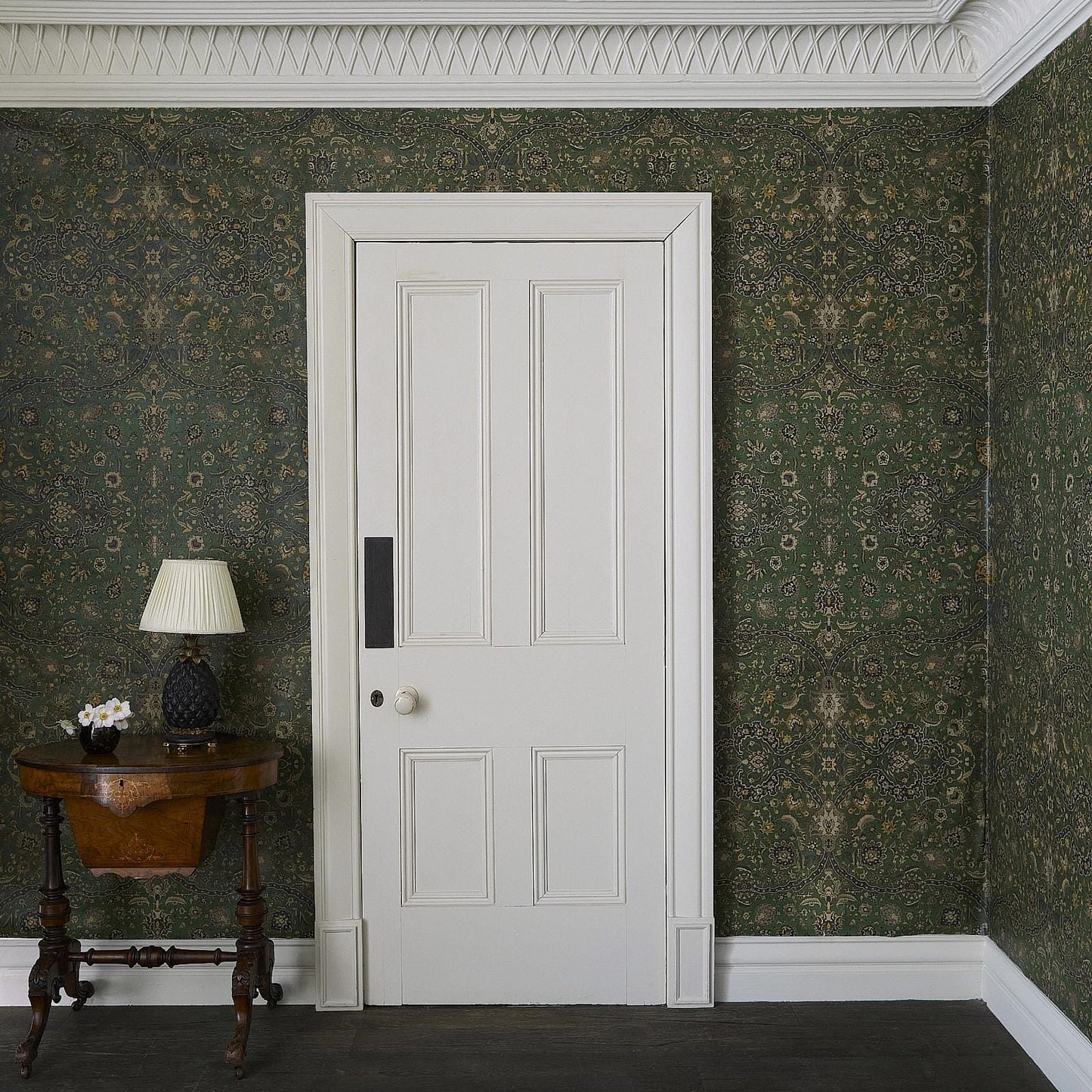 Zanjan Wallpaper - Juniper-Green - House of Hackney - 1-WA-ZAN-DI-JUN-XXX - Morris Wallpaper
