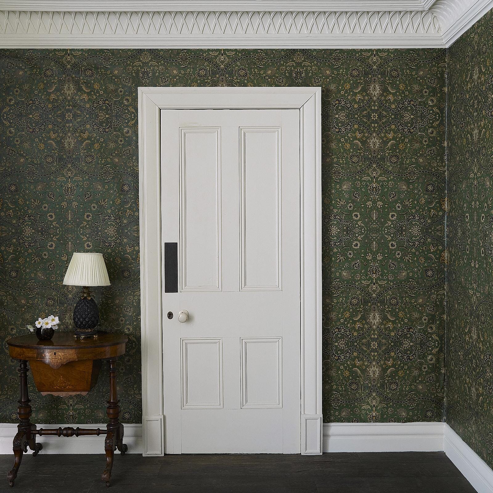 Zanjan Wallpaper - Juniper-Green - House of Hackney - 1-WA-ZAN-DI-JUN-XXX - Morris Wallpaper