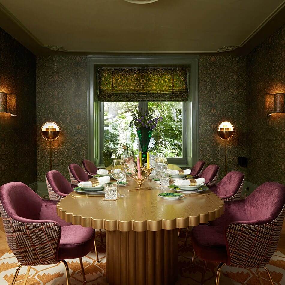 Zanjan Wallpaper - Juniper-Green - House of Hackney - 1-WA-ZAN-DI-JUN-XXX - Morris Wallpaper