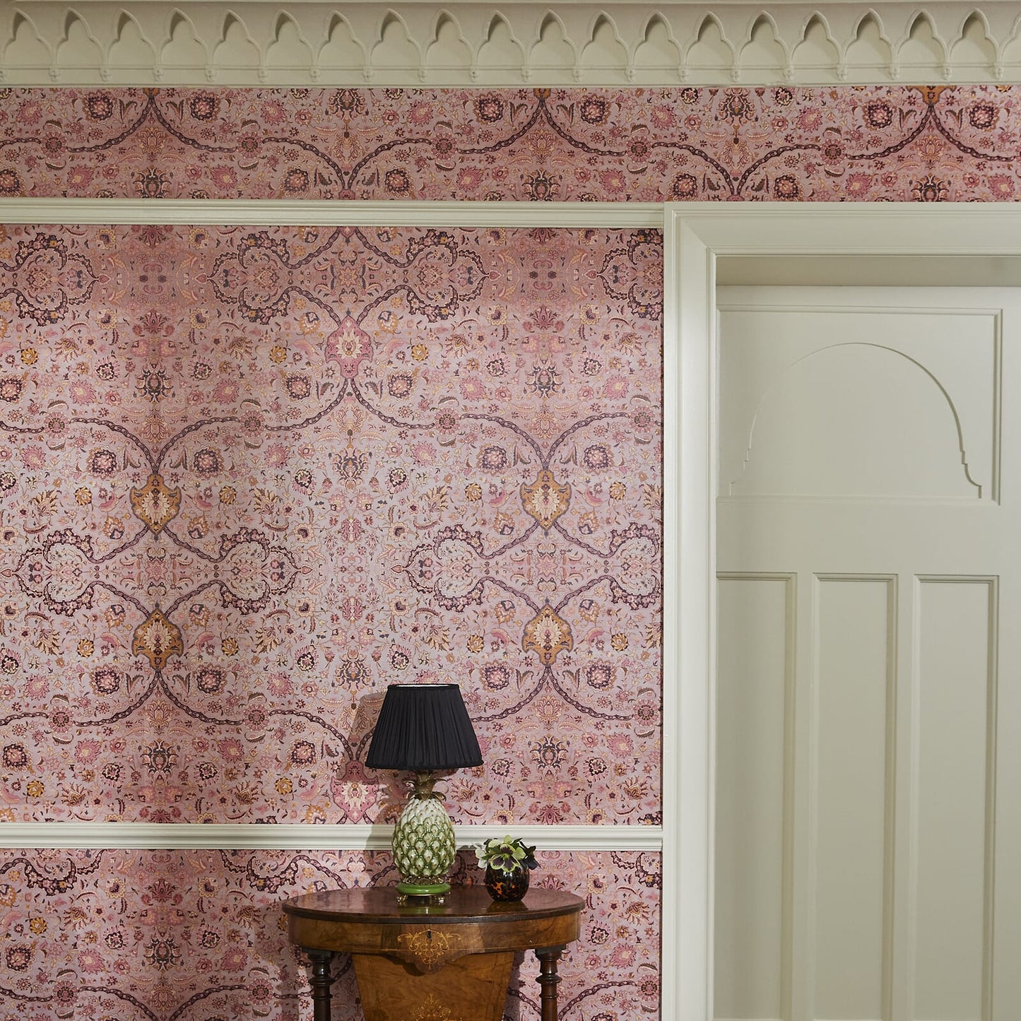 Zanjan Wallpaper - Quartz-Pink - House of Hackney - 1-WA-ZAN-DI-QRT-XXX - Morris Wallpaper