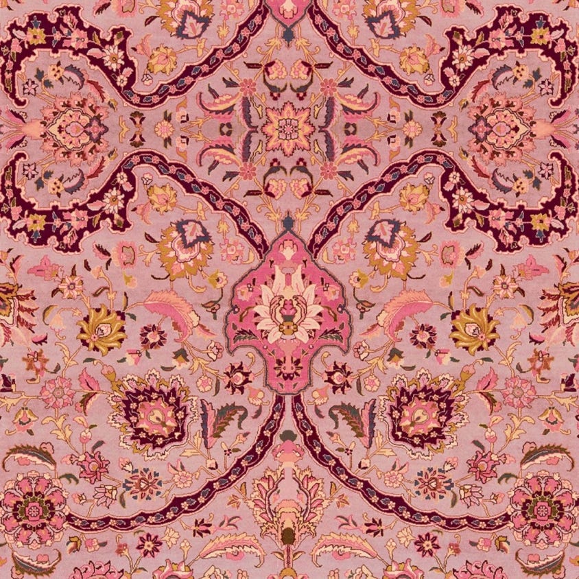 Zanjan Wallpaper - Quartz-Pink - House of Hackney - 1-WA-ZAN-DI-QRT-XXX - Morris Wallpaper