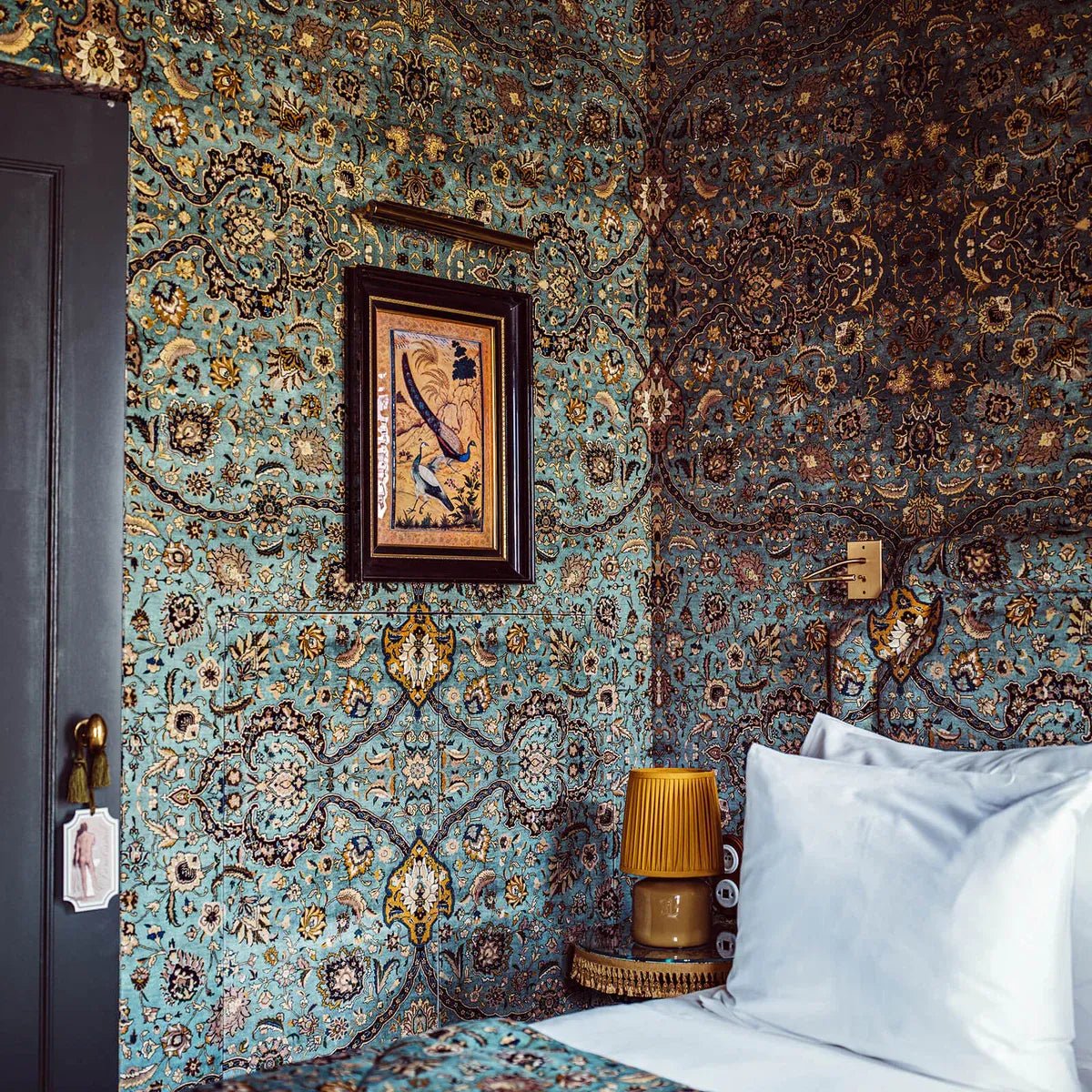 Zanjan Wallpaper - Sapphire - House of Hackney - 1-WA-ZAN-DI-SPH-XXX - Morris Wallpaper