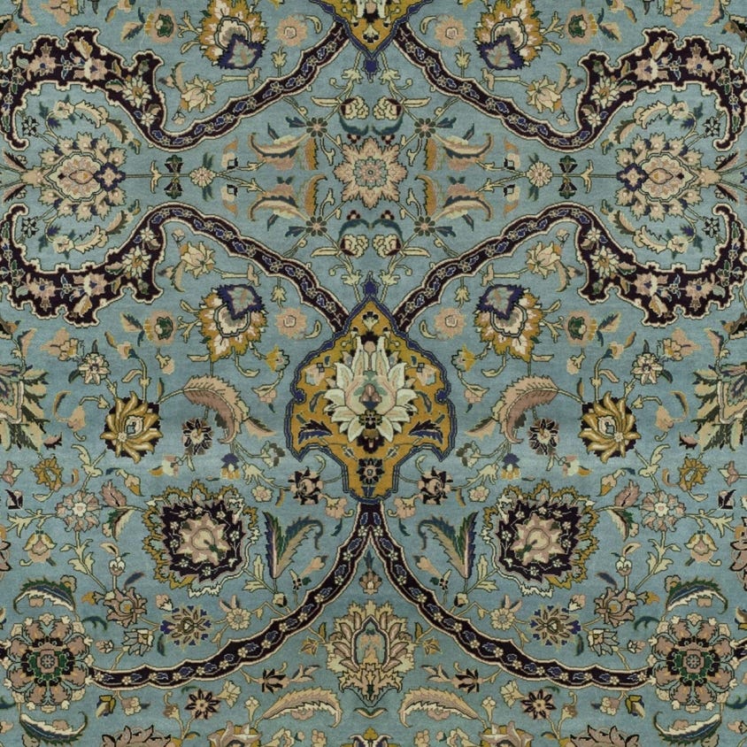 Zanjan Wallpaper - Sapphire - House of Hackney - 1-WA-ZAN-DI-SPH-XXX - Morris Wallpaper