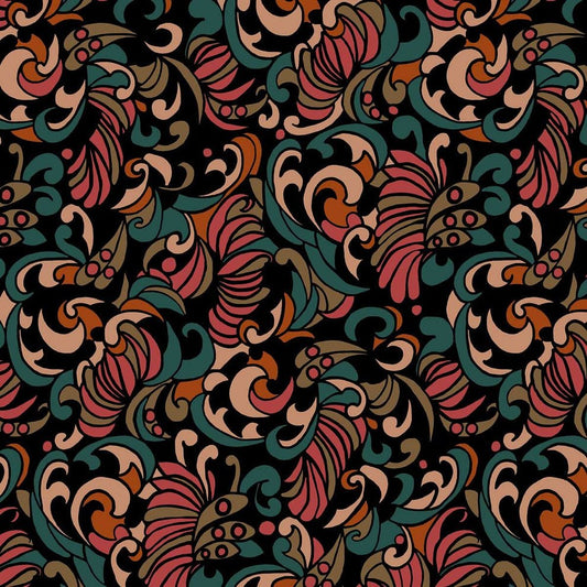 Zennor Wallpaper - Emerald - House of Hackney - 1-WA-ZEN-DI-EME-XXX - Morris Wallpaper