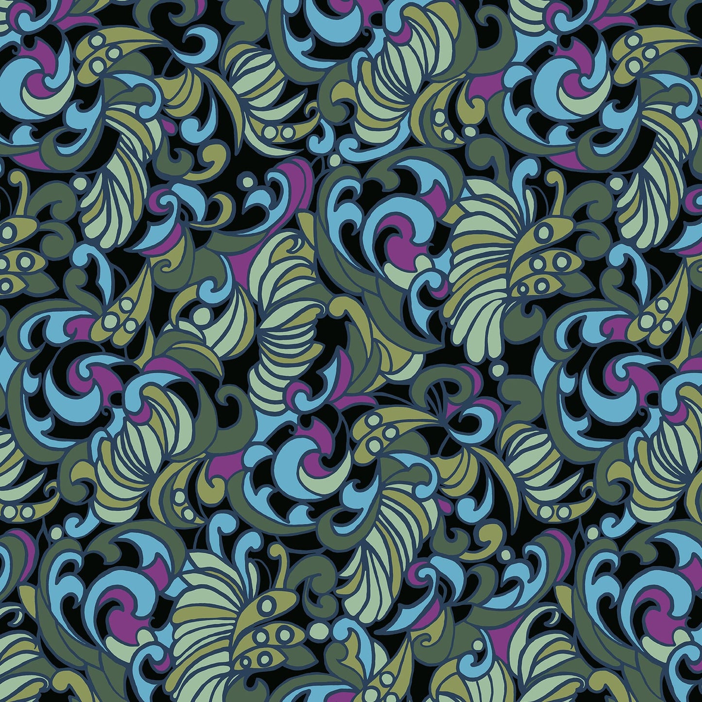 Zennor Wallpaper - House of Hackney - 1 - WA - ZEN - DI - OCE - XXX