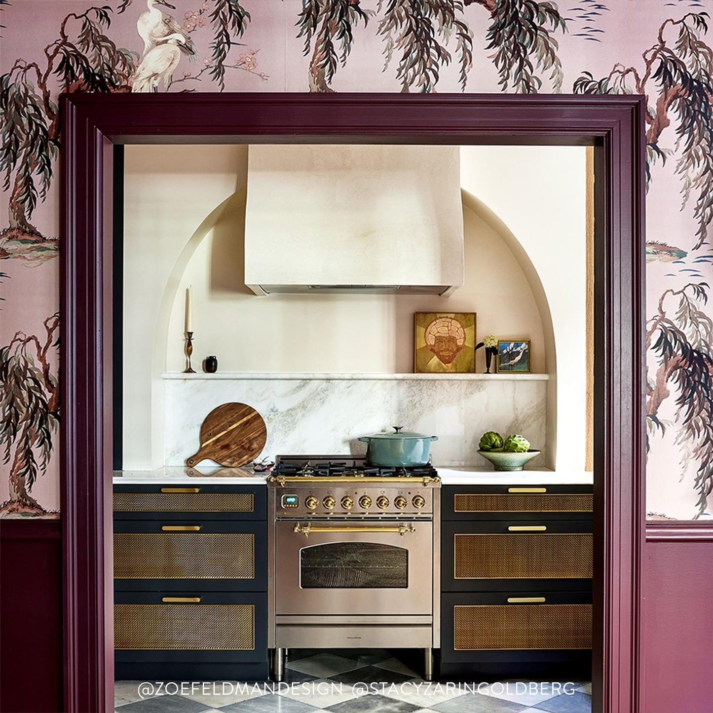 Zeus Wallpaper - Blush - House of Hackney - 1-WA-ZEU-DI-BLS-XXX - Morris Wallpaper