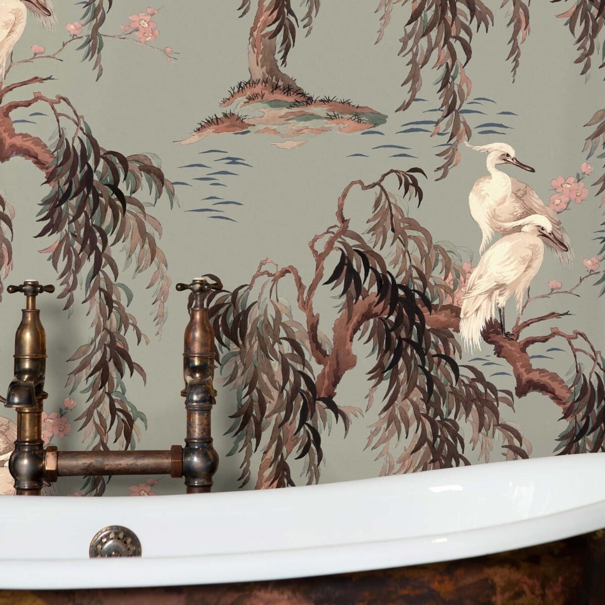 Zeus Wallpaper - Eau De Nil - House of Hackney - 1-WA-ZEU-DI-EAU-XXX - Morris Wallpaper