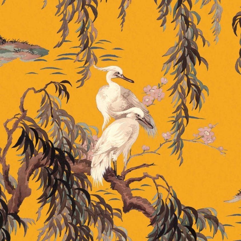Zeus Wallpaper - Ochre - House of Hackney - 1-WA-ZEU-DI-OCH-XXX - Morris Wallpaper