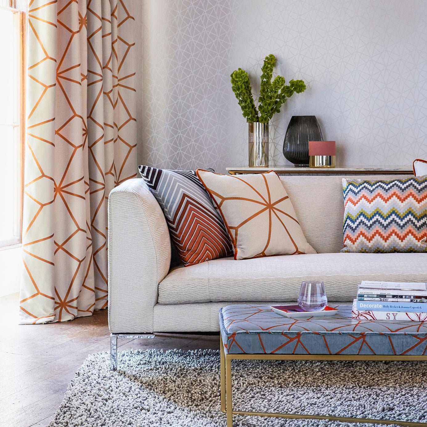 Zola Shimmer Wallpaper - Gilver - HMWF111975 - Harlequin - Premier Wallcovering